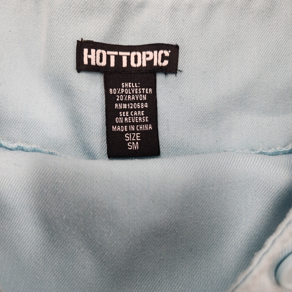 Hot Topic Light Blue Pleated Women's Skirt Size S - Picture 2 of 3